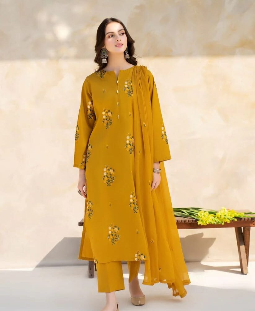 3 pc lawn suit