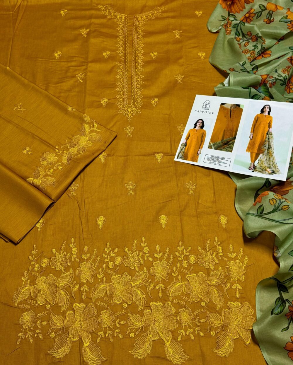 3 pc lawn suit - Image 2